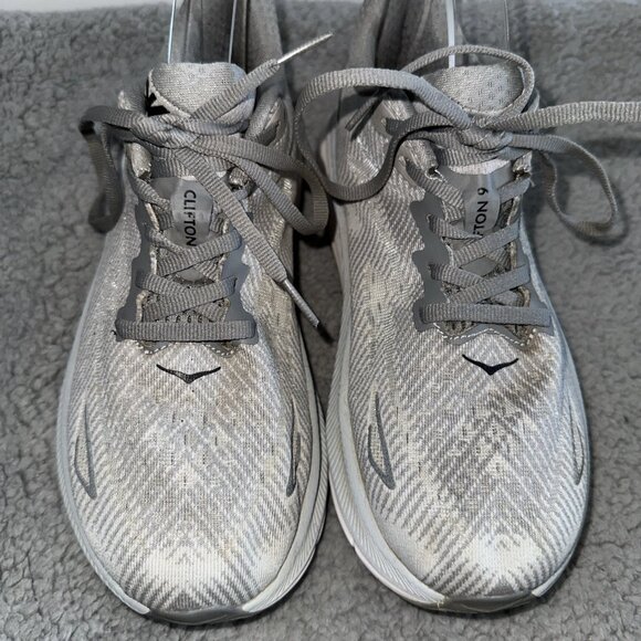 Size 7D Men’s Hoka One Clifton 9 Low‎ Harbor Mist Black 1127895-HMBC main image 6